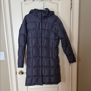 Women's Hooded Puffer Coat - Dark Gray